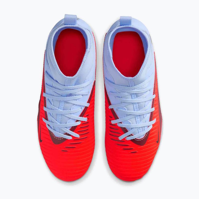 Children's football boots Nike Phantom 6 High Club FG/MG royal tint/bright crimson 11