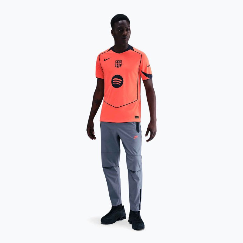 Men's football T-shirt Nike FC Barcelona 2025/26 Stadium Third bright mango/midnight navy/midnight navy 2