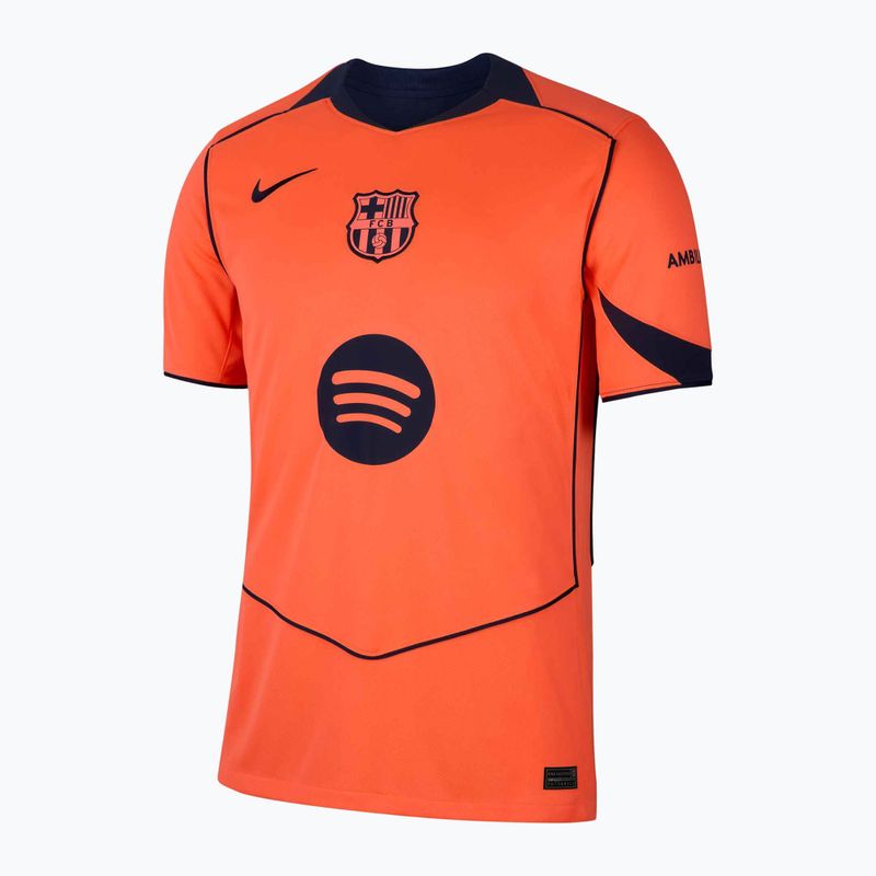 Men's football T-shirt Nike FC Barcelona 2025/26 Stadium Third bright mango/midnight navy/midnight navy 7