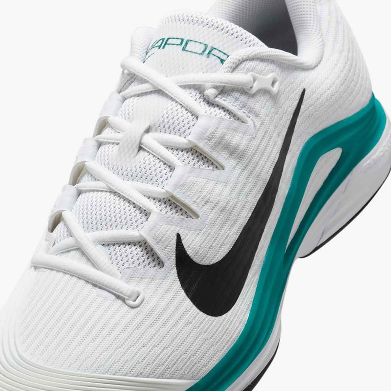 Men's tennis shoes Nike Vapor 12 white / black / radiant emerald 15