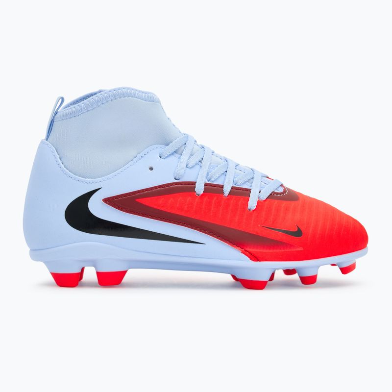 Children's football boots Nike Phantom 6 High Club FG/MG royal tint/bright crimson 2