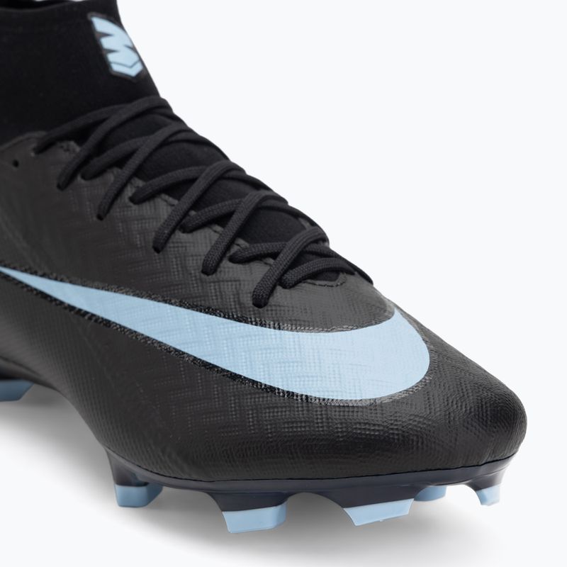 Men's football boots Nike Mercurial Superfly 10 Academy MG black/ice blue 7
