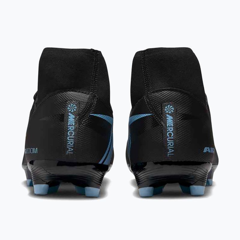 Men's football boots Nike Mercurial Superfly 10 Academy MG black/ice blue 11