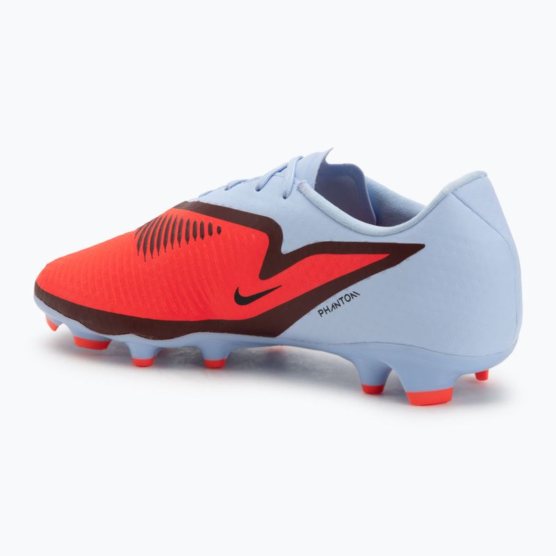 Men's football boots Nike Phantom 6 Low Academy FG/MG royal tint/bright crimson 3