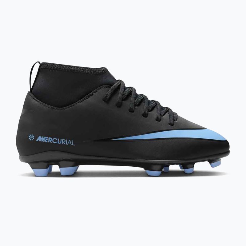 Children's football boots Nike Mercurial Superfly 10 Club FG/MG black/ice blue 8
