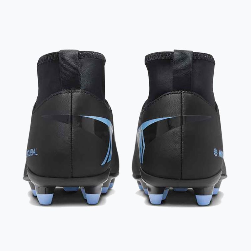 Children's football boots Nike Mercurial Superfly 10 Club FG/MG black/ice blue 11