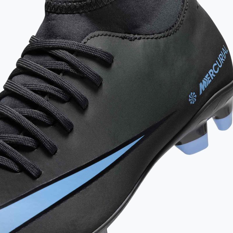 Children's football boots Nike Mercurial Superfly 10 Club FG/MG black/ice blue 13