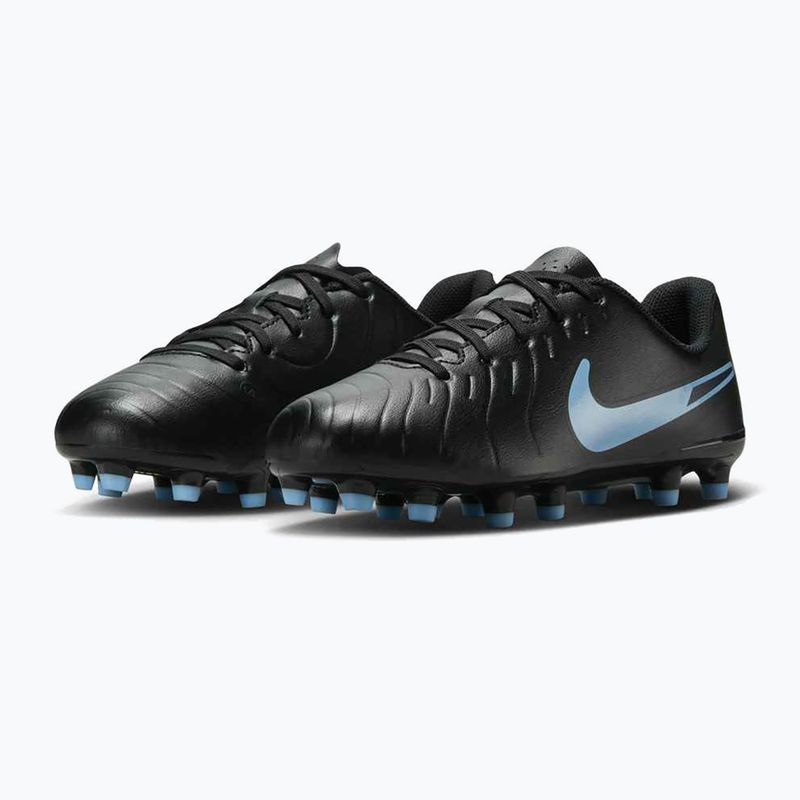 Children's football boots Nike Tiempo Legend 10 Club FG/MG black/black 10