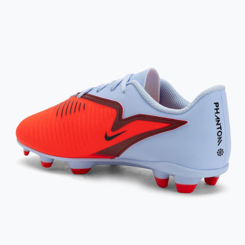 Children's football boots Nike Phantom 6 Low Club MG royal tint/bright crimson/black 3
