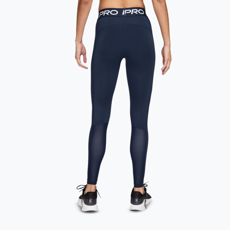 Women's leggings Nike Pro 365 Tight midnight navy/white 2