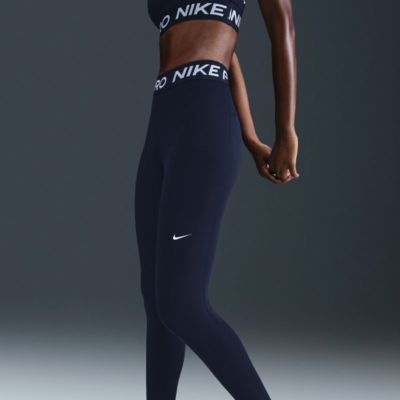 Women's leggings Nike Pro 365 Tight midnight navy/white 6