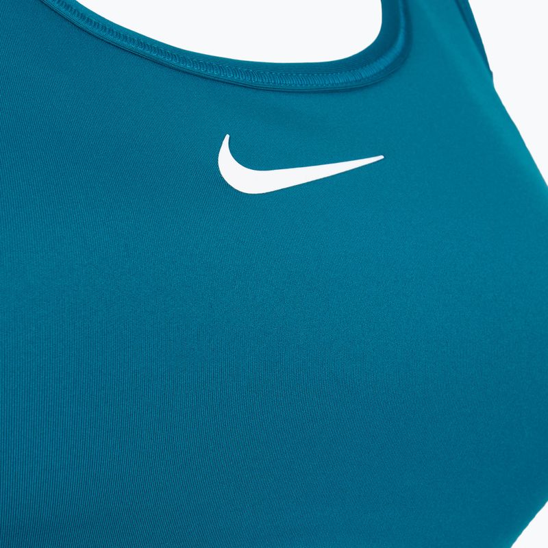 Training bra Nike Swoosh Medium Support green abyss/white 9