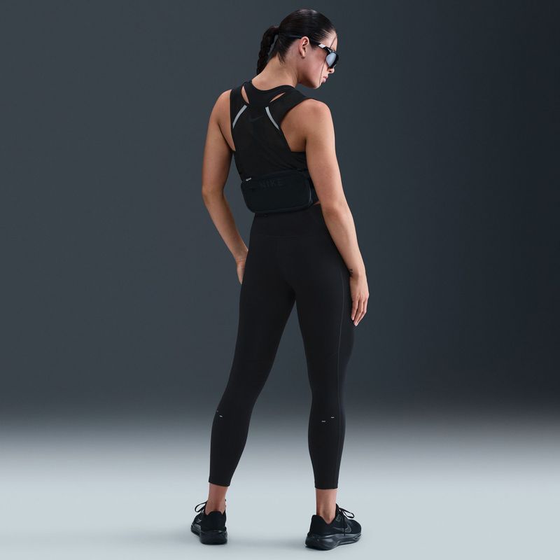 Women's running leggings Nike Tempo Swoosh Run High-Waisted 7/8 black/white 8