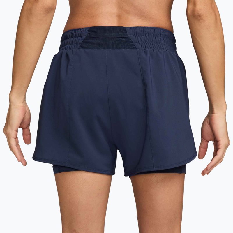 Women's shorts Nike One Dri-Fit High-Waisted 3" 2In1 midnight navy 2