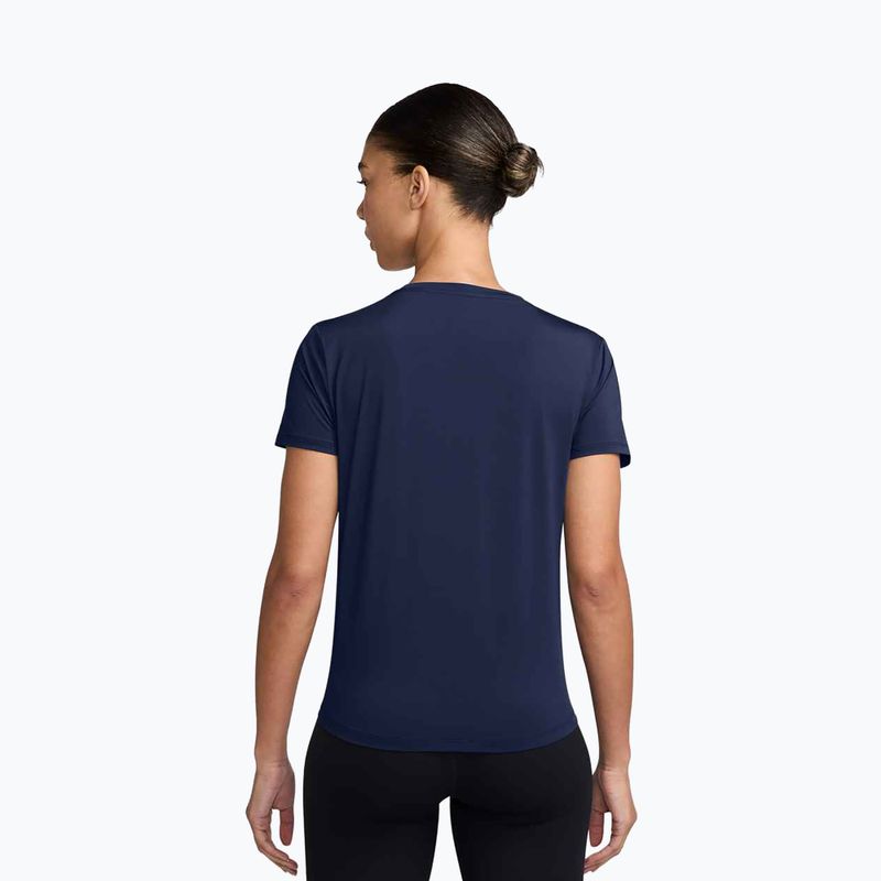 Women's training top Nike One Classic Dri-Fit midnight navy/white 2