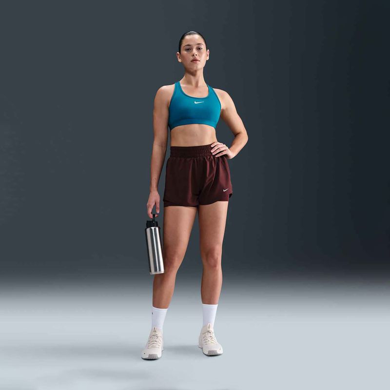 Training bra Nike Swoosh Medium Support green abyss/white 2