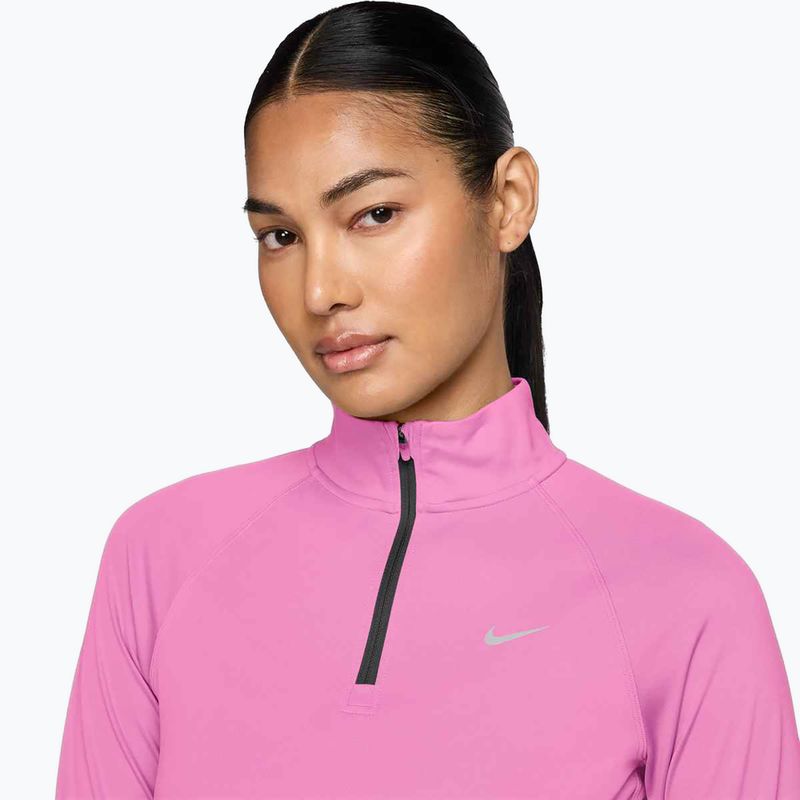 Women's Nike Tempo Dri-Fit 1 / 4 Zip running sweatshirt playful pink 3