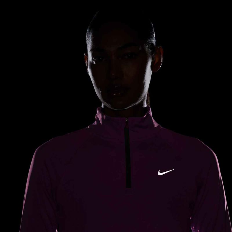 Women's Nike Tempo Dri-Fit 1 / 4 Zip running sweatshirt playful pink 4