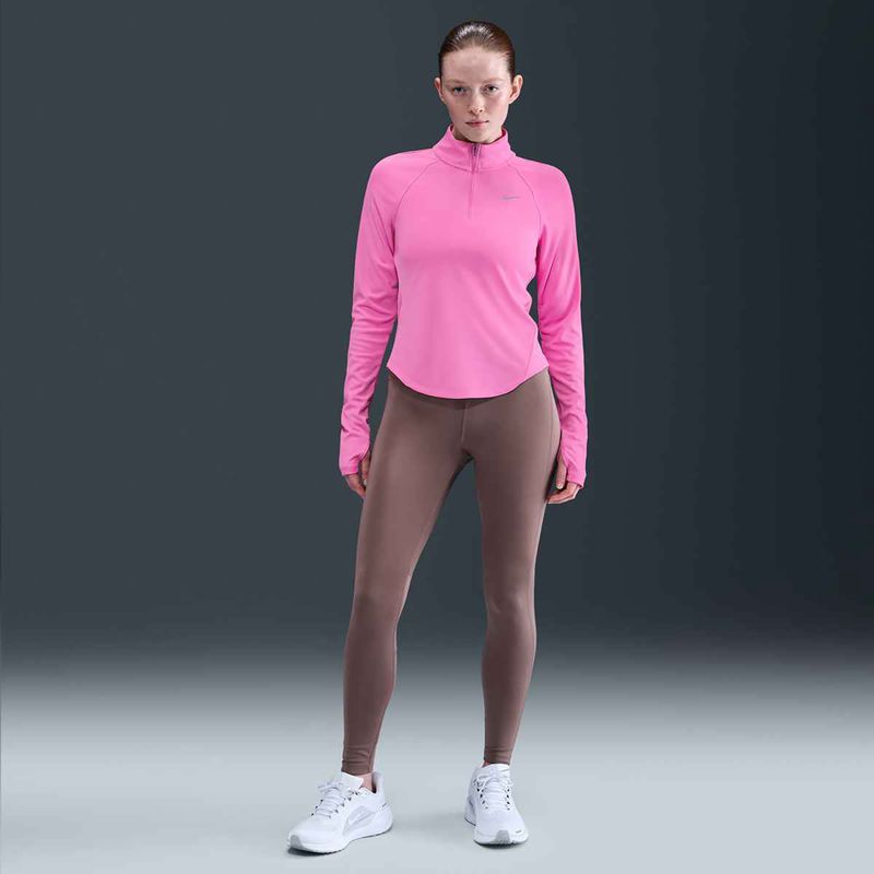 Women's Nike Tempo Dri-Fit 1 / 4 Zip running sweatshirt playful pink 5