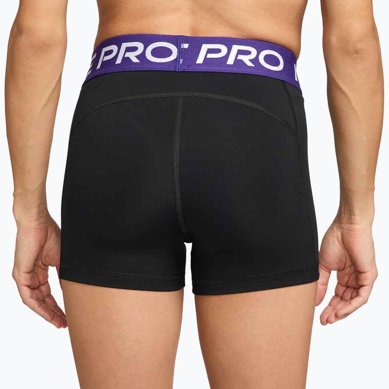 Womenʼs shorts Nike Pro 365 3" black/court purple/white 3