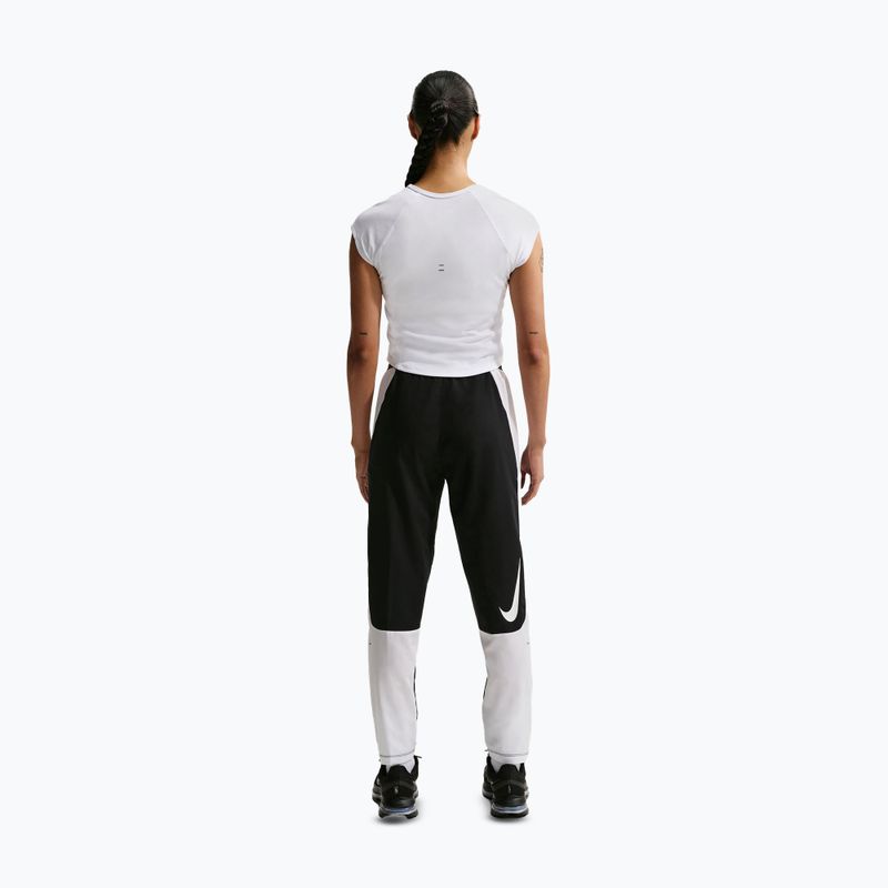 Women's running trousers Nike Tempo Swoosh Dri-Fit Mid-Rise 7/8 black/white 3