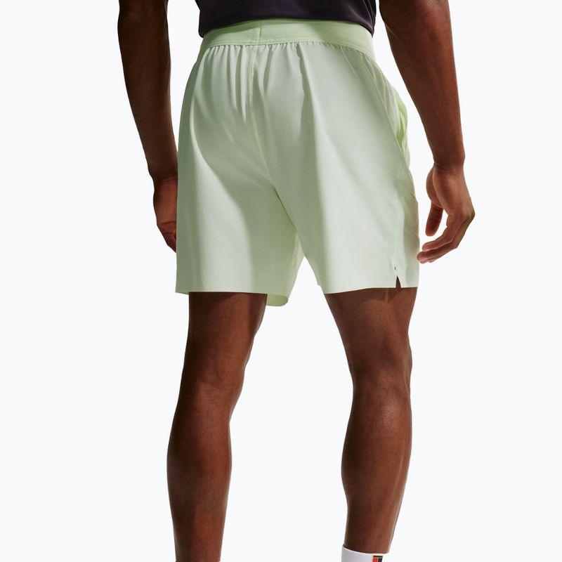 Men's tennis shorts Nike Court Dri-Fit Advantage 6" volt tint/black 4