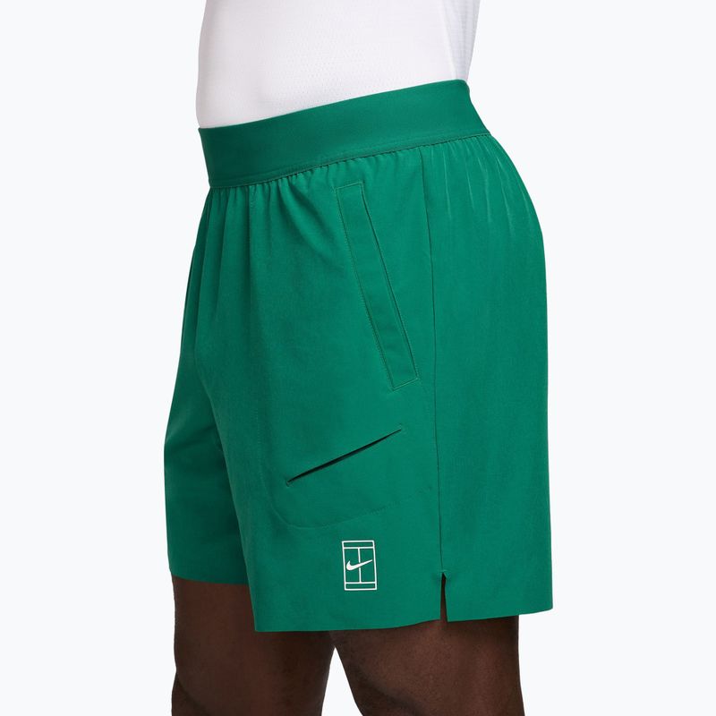Men's tennis shorts Nike Court Dri-Fit Advantage 6" malachite/white 3
