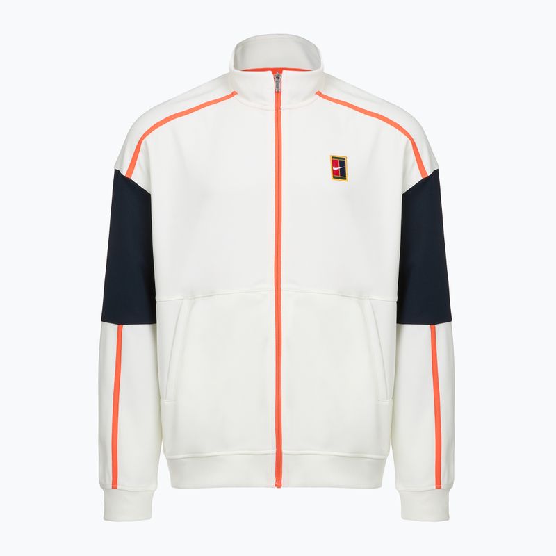 Men's tennis sweatshirt Nike Court Heritage sail/turf orange 6