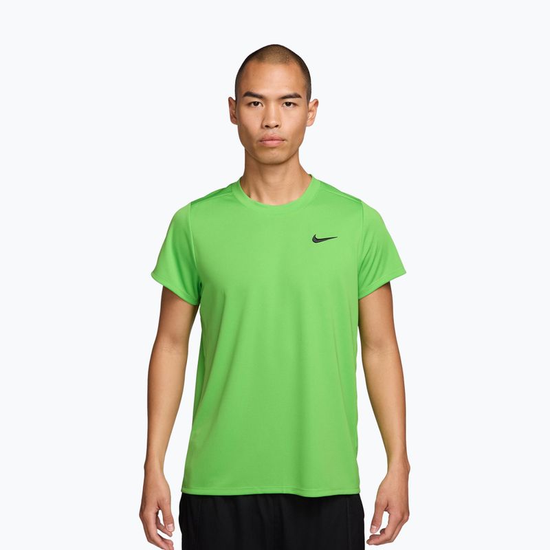 Men's tennis shirt Nike Court Dri-Fit Victory mean green/black
