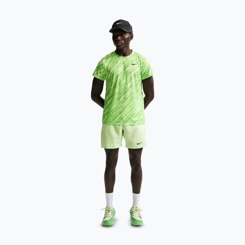 Men's tennis shorts Nike Court Dri-Fit Victory 7" light liquid lime/black 3