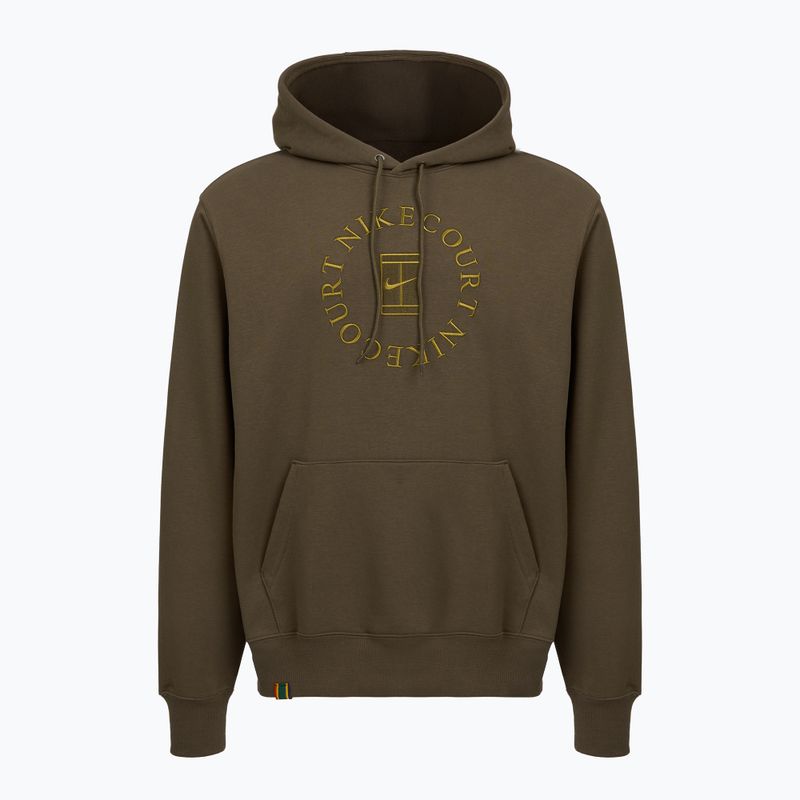 Men's tennis sweatshirt Nike Court Dri-Fit Heritage French Terry Hoodie dark hazel/saffron quartz 4