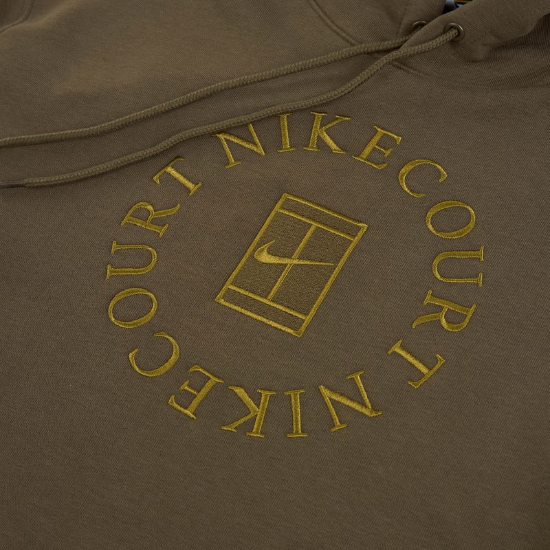 Men's tennis sweatshirt Nike Court Dri-Fit Heritage French Terry Hoodie dark hazel/saffron quartz 7