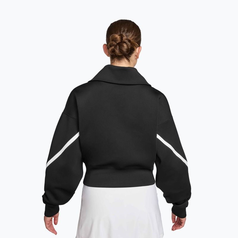 Women's tennis sweatshirt Nike Advantage Dri-Fit FZ black/white 2