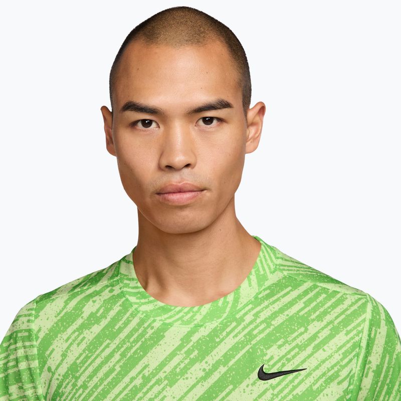 Men's tennis shirt Nike Court Dri-Fit Victory Print mean green/black 3
