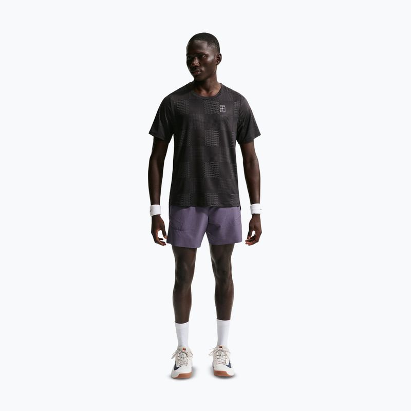 Men's tennis shorts Nike Court Advantage Dri-Fit 6" dark raisin/white 2