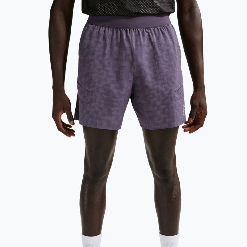 Men's tennis shorts Nike Court Advantage Dri-Fit 6" dark raisin/white 4