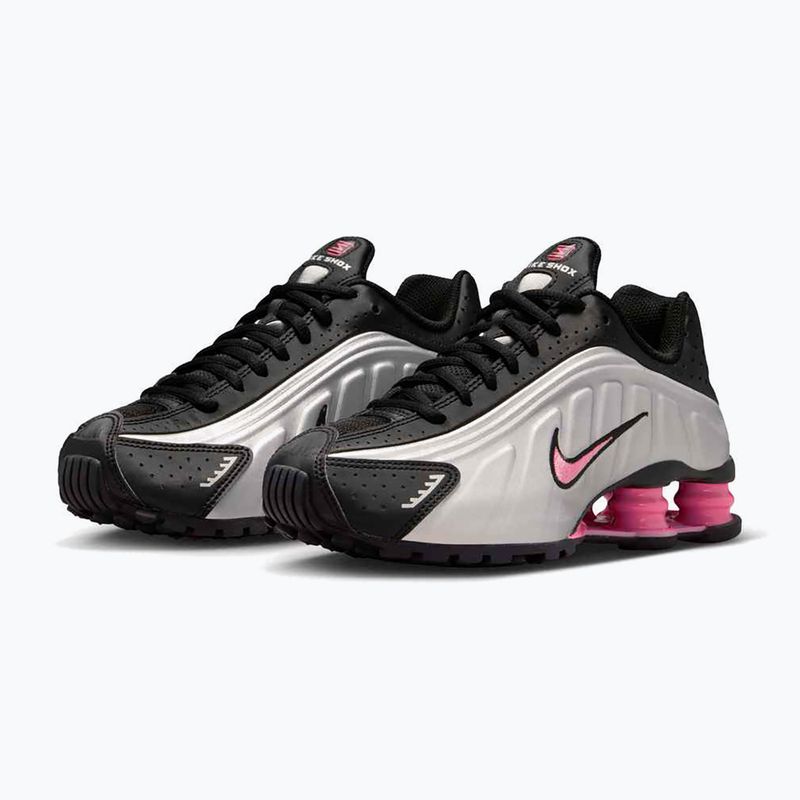 Shoes Nike Shox R4 black/pinksicle/metallic silver 12