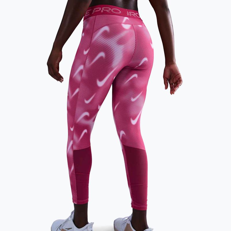 Women's training leggings Nike Pro Mid-Rise 7/8 rush pink/pink foam/white 3