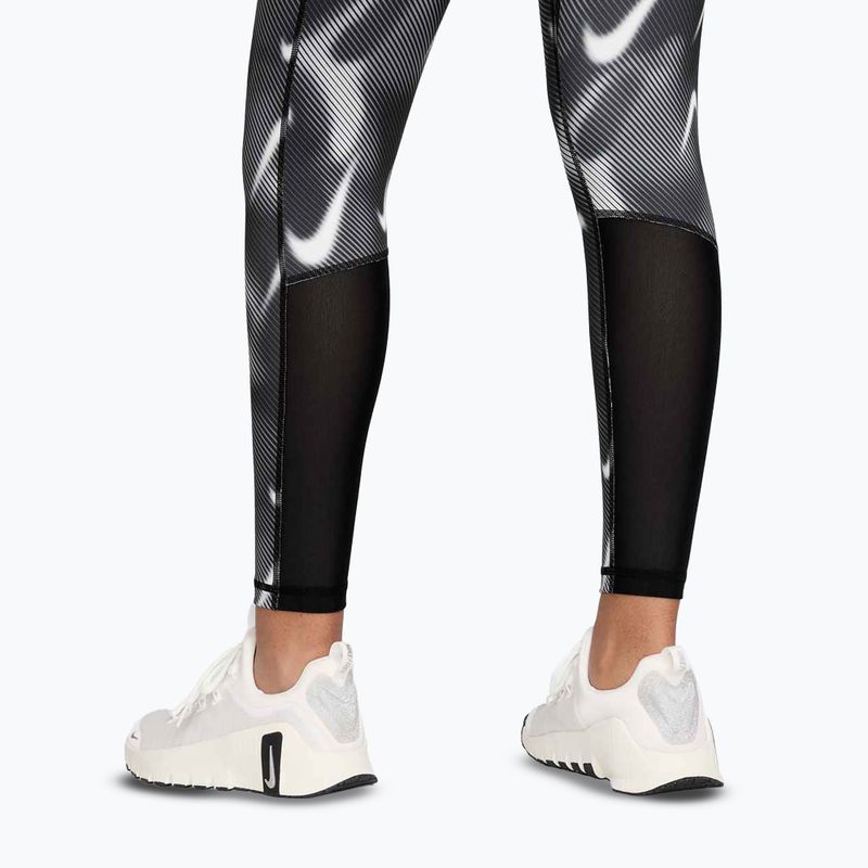 Women's training leggings Nike Pro Mid-Rise 7/8 black/white/white 5