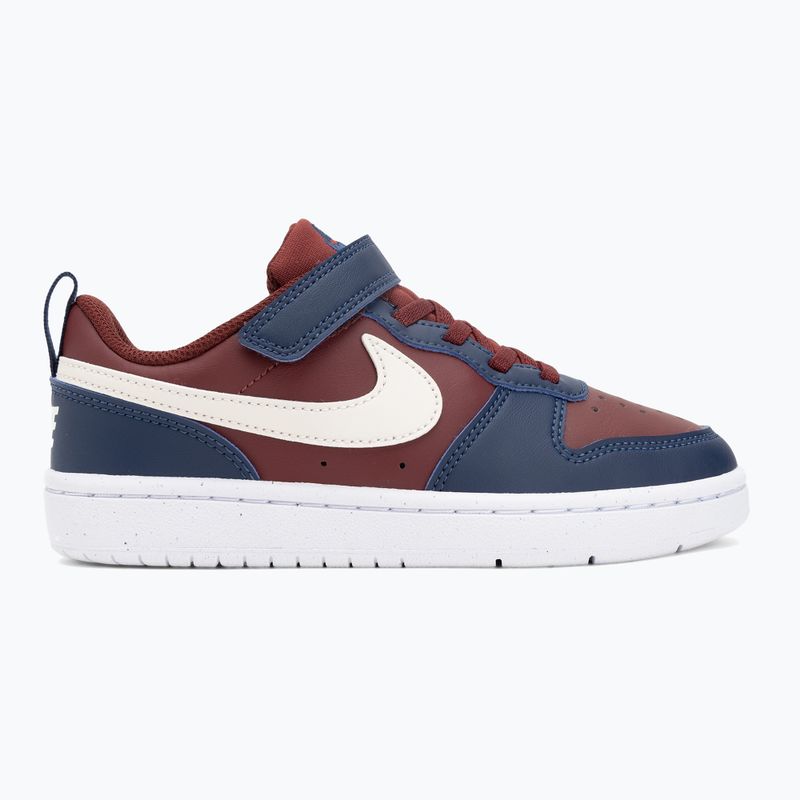 Children's shoes Nike Court Borough Low Recraft dark team red/ssoft pearl/midnight navy 2