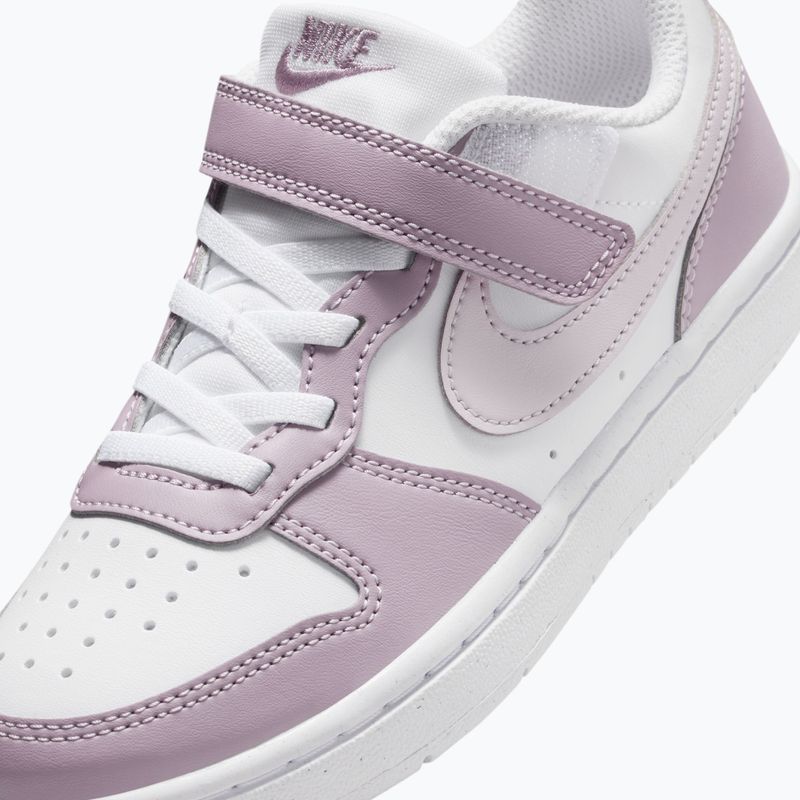 Children's shoes Nike Court Borough Low Recraft white/plum fog/white/venice 5