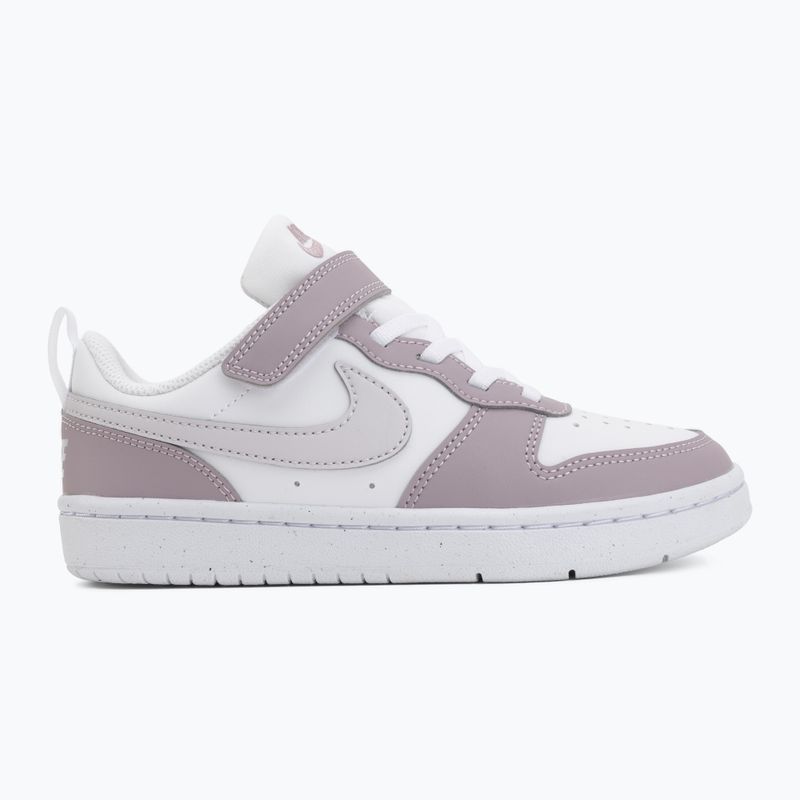 Children's shoes Nike Court Borough Low Recraft white/plum fog/white/venice 2