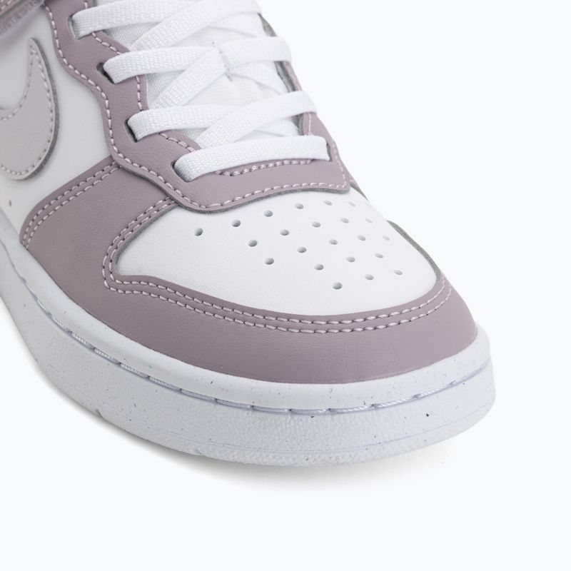 Children's shoes Nike Court Borough Low Recraft white/plum fog/white/venice 7
