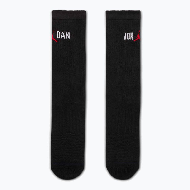 Socks  Jordan Everyday Crew 1 pair black/white/university red 2
