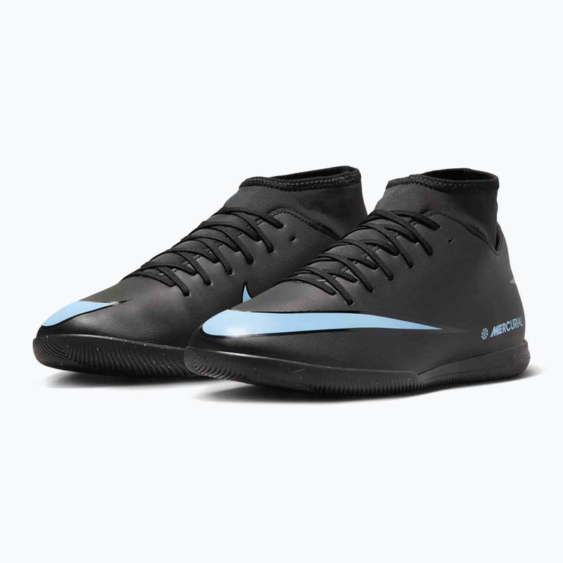 Men's football boots Nike Mercurial Superfly 10 Club IC black/ice blue 10