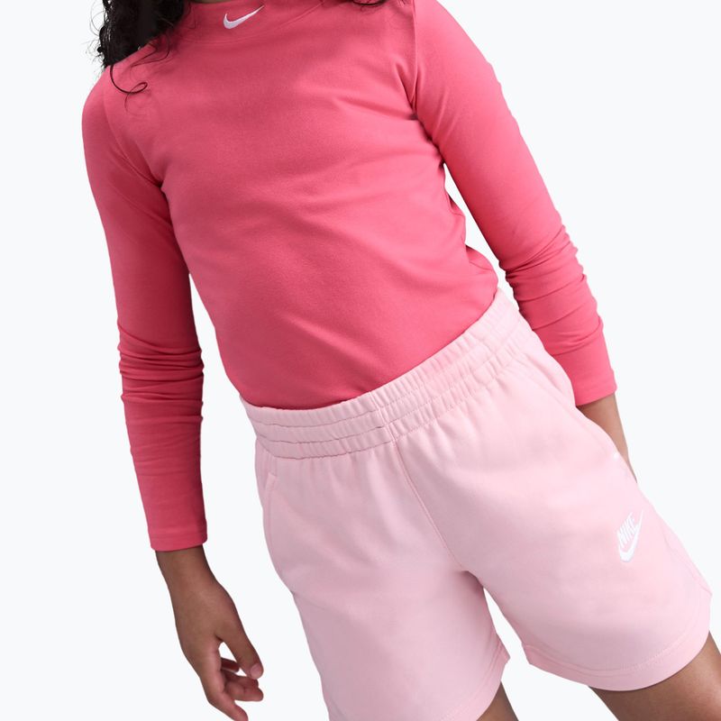 Nike Sportswear Club Fleece children's shorts med soft pink/med soft pink/white 4