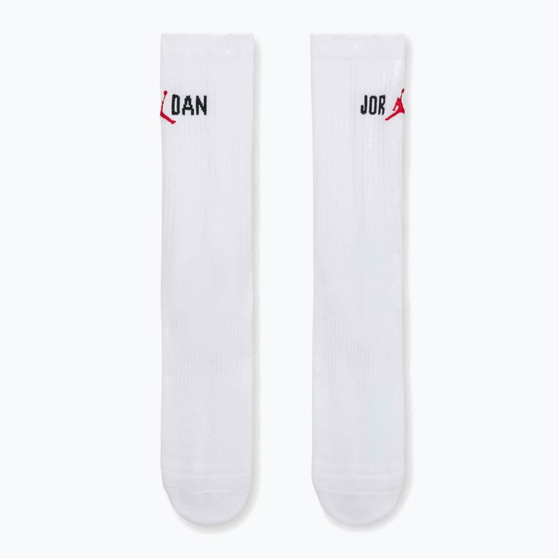 Socks Nike Jordan Everyday Crew 1 para white/black/university red 2