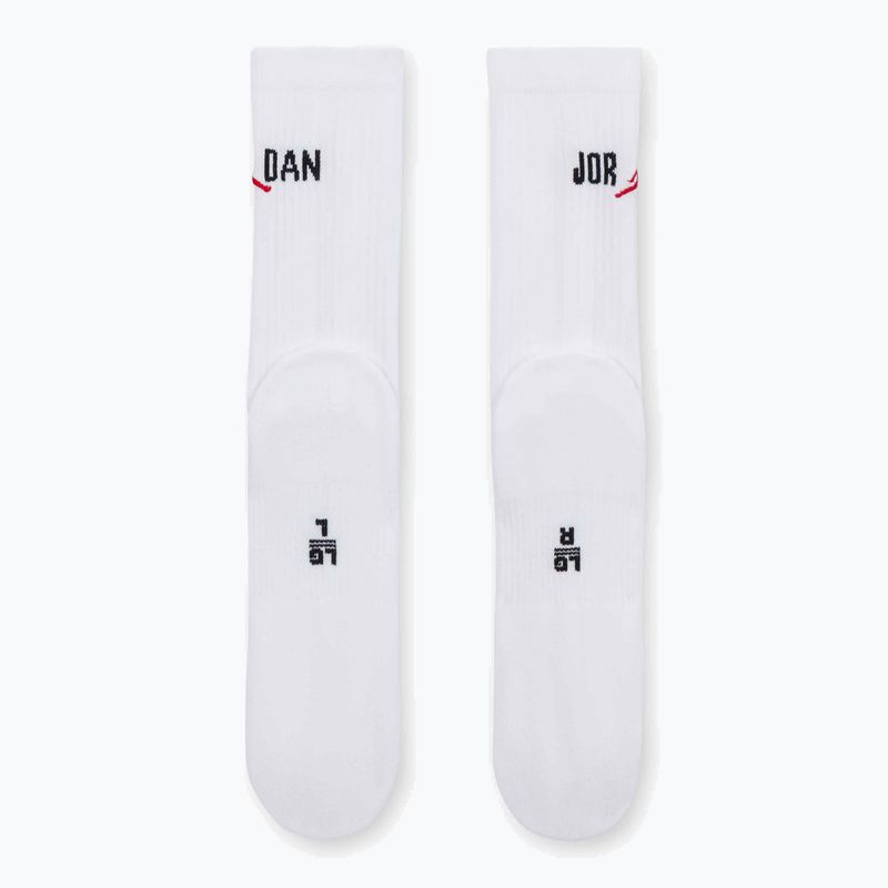 Socks Nike Jordan Everyday Crew 1 para white/black/university red 3