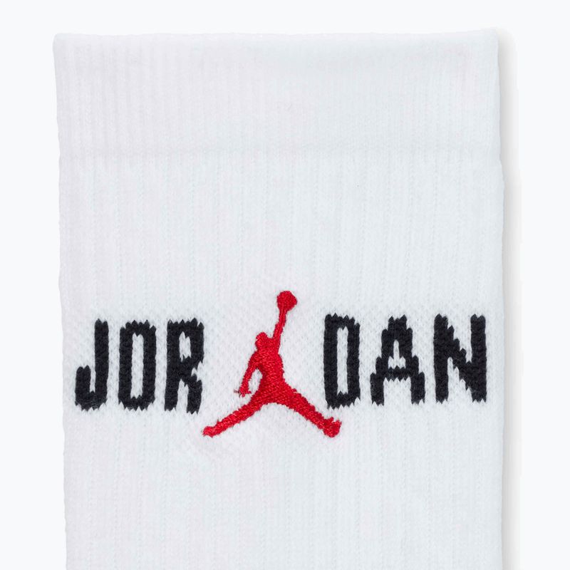 Socks Nike Jordan Everyday Crew 1 para white/black/university red 4