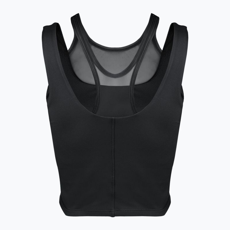 Woman's training top Nike One Fitted Dri-Fit Cropped Tank black/dark smoke grey 7